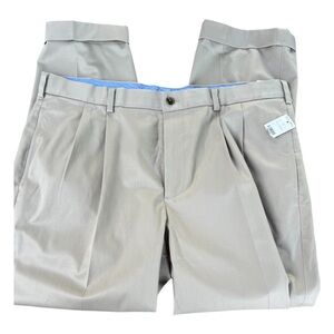 Brooks Brothers Men W40 L29 Lightweight Advantage Chino Elliot Fit Stretch Khaki